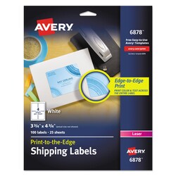 Essendant&nbsp;LABELLR CLR PRNT 4UPWHT