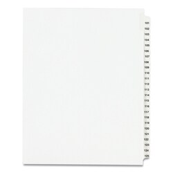Essendant INDEXSIDE TAB 101-125WHT
