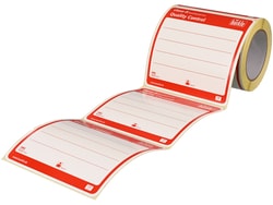 BURKLE INC&nbsp;close-it food & pharma maxi seal, 5.91x5.91 in. (150x150 mm), red