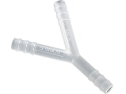 BURKLE INC&nbsp;Y-connector, PVDF, f. Ø 0.20-0.28 in. (5-7 mm), cylindrical nozzles