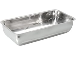 BURKLE INC Bowl stainless steel, deep form, 19.69x11.81x3.94 in. (500x300x100mm),