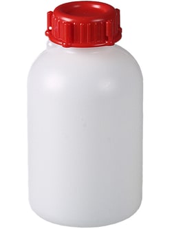 BURKLE INC&nbsp;Sealable wide-necked bottle, HDPE, 8.45 oz. (250 ml), with cap