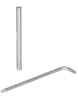 BURKLE INC&nbsp;Ice borer, V4A, inner-xouter-Ø 0.31x0.39 in. (8x10 mm), depth 3.94 in. (10 cm)