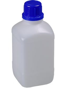 BURKLE INC&nbsp;Narrow-necked reagent bottle, HDPE, 16.91 oz. (500 ml), with cap