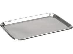 BURKLE INC&nbsp;Tray stainless steel, AISI 304, 12.99x9.06x0.79 in. (330x230x20mm)