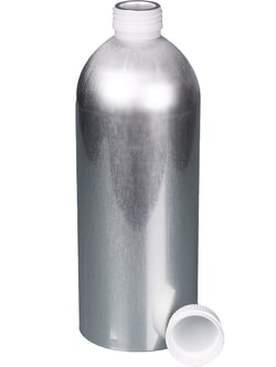 BURKLE INC&nbsp;Aluminium bottle, UN, AL 99.5, 40.58 oz. (1200 ml) with cap