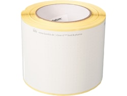 BURKLE INC&nbsp;close-it tape food & pharma, WxL 95mm x 164.04 ft. (50 m), white