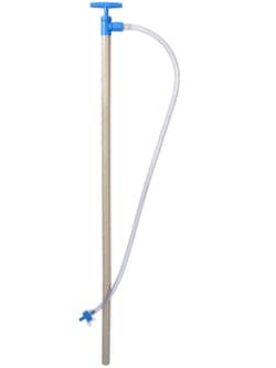 BURKLE INC&nbsp;PP barrel pump with discharge hose/stopcock, 49.21 in. (125 cm)