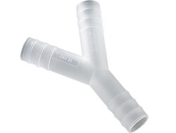BURKLE INC&nbsp;Y-connector, PP, f. Ø 0.51-0.59 in. (13-15 mm), cylindrical nozzles