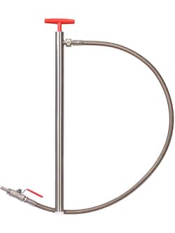 BURKLE INC&nbsp;Stainless steel barrel pump withd. hose/stopcock, 22.44 in. (57 cm)