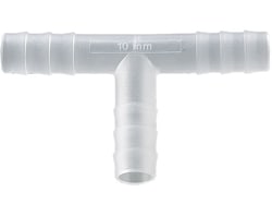 BURKLE INC&nbsp;T-connector, PP, f. Ø 0.35-0.43 in. (9-11 mm), cylindrical nozzles