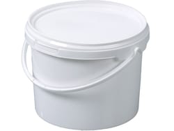 BURKLE INC&nbsp;Packaging bucket, PP white, 0.53 gal. (2l), with closure