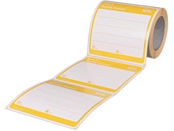 BURKLE INC&nbsp;close-it maxi control seal, 5.91x5.91 in. (150x150 mm), yellow