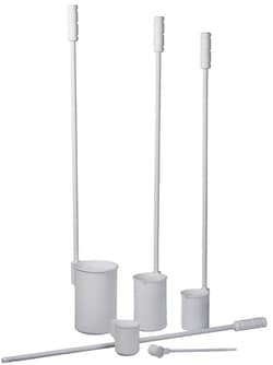 BURKLE INC&nbsp;PTFE Scoop, 3.38 oz (100 ml), ØxH 2.17 x 2.56 in (55 x 65 mm), length 23.62 in (60 cm)