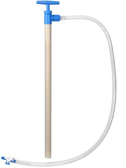 BURKLE INC&nbsp;PP barrel pump with discharge hose/stopcock, 25.59 in. (65 cm)