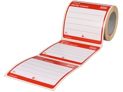 BURKLE INC&nbsp;close-it maxi control seal, 5.91x5.91 in. (150x150 mm), red