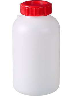 BURKLE INC&nbsp;Sealable wide-necked bottle, HDPE, 33.81 oz. (1000 ml), with cap