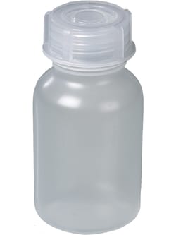 BURKLE INC&nbsp;Wide-necked bottle, PP, round, 3.38 oz. (100 ml), with cap