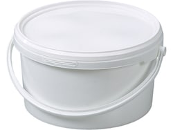 BURKLE INC&nbsp;Packaging bucket, PP white, 0.79 gal. (3l), with closure