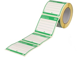 BURKLE INC&nbsp;close-it food & pharma control seal, 3.74x3.74 in. (95x95 mm),green