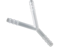 BURKLE INC&nbsp;Y-connector, PVDF, f. Ø 0.12-0.20 in. (3-5 mm), cylindrical nozzles