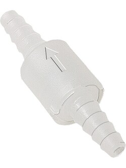 BURKLE INC&nbsp;Non-return valve, con. nozzle, Ø 0.31-0.39 in. (8-10 mm), embossed