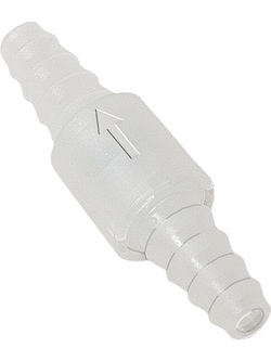 BURKLE INC&nbsp;Non-return valve, con. nozzle, Ø 0.39-0.55 in. (10-14 mm), embossed