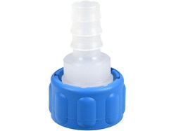 Hose nozzle Ø 0.47 in. (12 mm), straight, StopCock