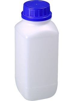 BURKLE INC&nbsp;Wide-necked reagent bottle, HDPE, 33.81 oz. (1000 ml), with cap