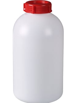 BURKLE INC&nbsp;Sealable wide-necked bottle, HDPE, 67.63 oz. (2000 ml), with cap