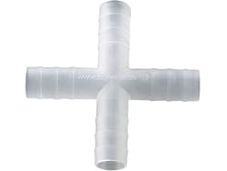 BURKLE INC&nbsp;Four-way connector, PP, for Ø 0.43-0.51 in. (11-13 mm), cylindrical