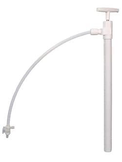 BURKLE INC&nbsp;PTFE barrel pump Ultrapure with d. hose/stopc., 15.75 in. (40 cm)