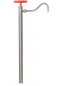 BURKLE INC&nbsp;Stainless steel barrel pump withdischarge tube, 22.44 in. (57 cm)
