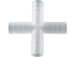 BURKLE INC&nbsp;Four-way connector, PP, for Ø 0.51-0.59 in. (13-15 mm), cylindrical