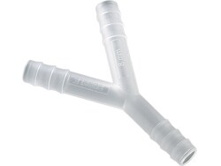BURKLE INC&nbsp;Y-connector, PVDF, f. Ø 0.28-0.35 in. (7-9 mm), cylindrical nozzles