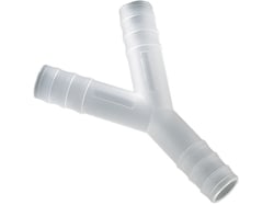 BURKLE INC&nbsp;Y-connector, PVDF, for Ø 0.43-0.51 in. (11-13 mm), cylindrical