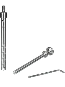 BURKLE INC&nbsp;Ice borer, V4A, inner-xouter-Ø 0.63x0.83 in. (16x21 mm), depth 7.87 in. (20 cm)