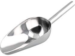 BURKLE INC&nbsp;FoodScoop, V2A, 8.45 oz. (250 ml), total l: 9.65 in. (245mm), LxW 6.10x3.35 in. (155x85 mm)