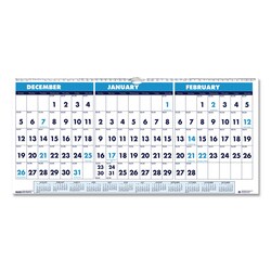 Essendant CALENDAR3MOWALLHORZBE