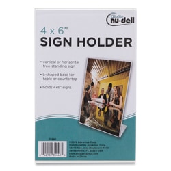 Essendant&nbsp;SIGNSIGN HOLDER 4X6CLR