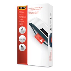 Essendant POUCHLAMID W/CLIP25/PK, Quantity: Pack of 25