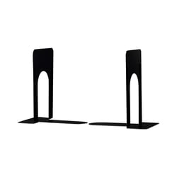 Essendant Universal Economy Bookends  Standard  5 88x8 25x9  Heavy Gauge Steel  Black  1 Pair