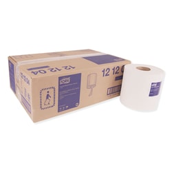 Essendant&nbsp;Tork Centerfeed Hand Towel  2-Ply  7 6x11 8  White  600/Roll  6 Rolls/Carton