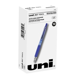 Essendant&nbsp;uniball 207 Mechanical Pencil  0 7 mm  HB (2)  Black Lead  Blue Barrel  Dozen