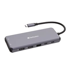 Essendant Verbatim USB-C Pro Multiport Hub14 Port  Gray