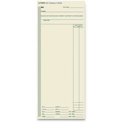 Essendant TOPS Time Clock Cards  Replacement for ATR206/C3000/M-154  One Side  3 38x8 25  500/Box