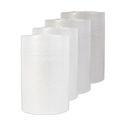 Essendant Universal Bubble Packaging  0 31 Thick  12x125 ft  Perforated Every 12  Clear  4/Carton