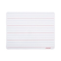 Essendant&nbsp;Universal Lap/Learning Dry-Erase Board  Manuscript Penmanship Ruled  11 75x8 75  White Surface  6/Pack