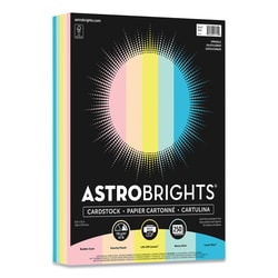 Essendant Astrobrights Color Cardstock  65 lb Cover Weight  8 5x11  Assorted Colors  250/Pack