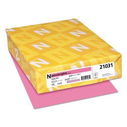Essendant&nbsp;Astrobrights Color Paper  24 lb Bond Weight  8 5x11  Pulsar Pink  500/Ream